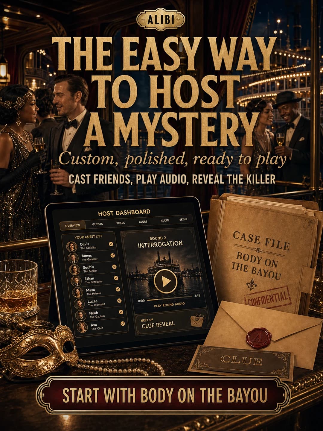 The easy way to host a mystery ad card