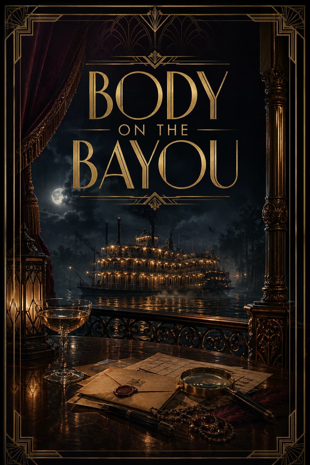 Body on the Bayou murder mystery poster